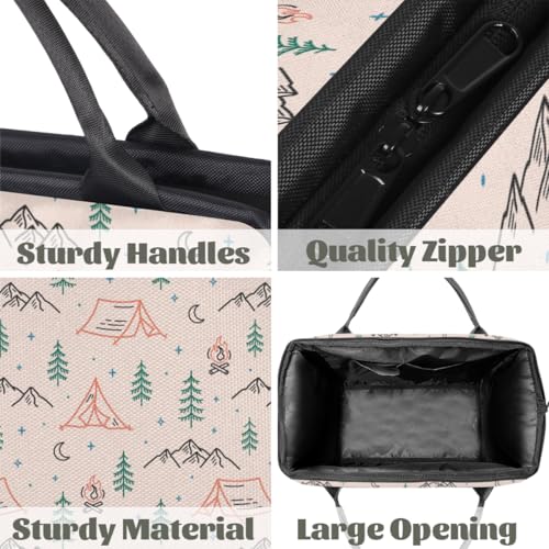 Large Tote Bag for Women with Zipper, Work Gym Tote Nurse Dance Yoga Bag for Sport, Travel4