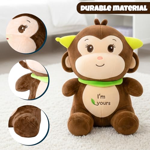 Image of Zest 4 Toyz Soft Toy for Girls (30 Cm) | Cute Stuffed Animal Plush Toy | Baby Toys | Monkey Soft Toy Cuddly Teddy Bear for Kids | Birthday Gift - Multicolor
