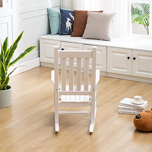 B&Z Kd-23W Child's Wooden Rocking Chair Porch Rocker - Indoor/Outdoor Ages 6-10 (White) #TOP3