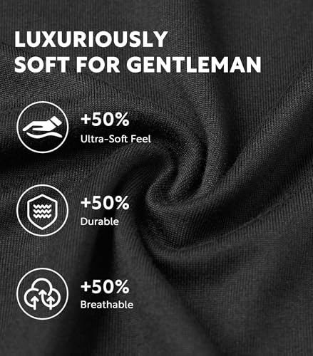 DAVID ARCHY Mens Pajama Pants, Men's Pj Sleep Pants Pajama Silky Soft Lightweight Lounge Pants with Pocket 2 Pack2