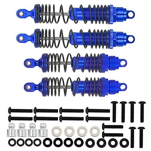 RCAWD Big Bore Shocks For Traxxas Slash 2WD Shocks Parts Full Aluminum Traxxas Slash Shocks Traxxas Rustler Traxxas Stampede Traxxas Bandit Traxxas Hoss 110&100mm Damper 5862 Parts(Dark Blue)