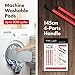Tyroler Microfiber Patented Floor Mop, 100% Silicone Won't Scratch Furniture. Long Aluminum Anti-Rust Handle, Fit to Hardwood, Walls, Laminate, Parquet & Tile - 2 Free Microfiber Pads