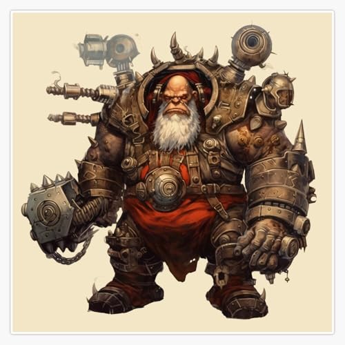 Mighty Iron Daemon Chaos Dwarf Sticker for Car/Water Bottle