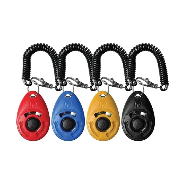 ZAS Dog Clicker Training Set – Lightweight and Durable with Wrist Strap Pack of 4 for Clicker Dog Training, Cat, and Bird Training ZAS Dog Clicker Training Set β Lightweight and Durable with Wrist Strap Pack of 4 for Clicker Dog Training, Cat, and Bird Training