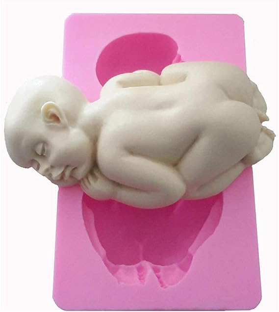 WYD Giant Baby Cake Decorating Silicone Fondant Cake Mold Baking DIY Tools 4.2''x2.6''x1.2''
