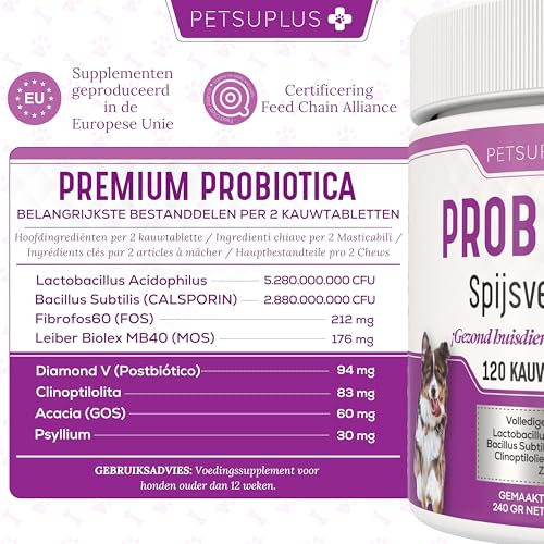 Probiotica Hond – Honden Supplementen – Ondersteunt de spijsvertering en draagt bij aan een gezonde darmbalans - Afbeelding 6