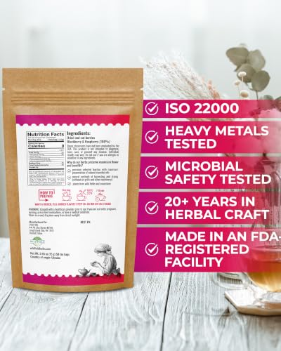 Image of 50 Bags Blackberry & Raspberry Fruit Tea Blend (Rubus Fruticosus, Rubus Idaeus) - 50 Count 1.5g Bags Mixed Berry Fruit Infusion Te De Mora Y Frambuesa