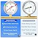 MEANLIN MEASURE 0~200Psi Pressure Gauge, Glycerin Filled 1/8