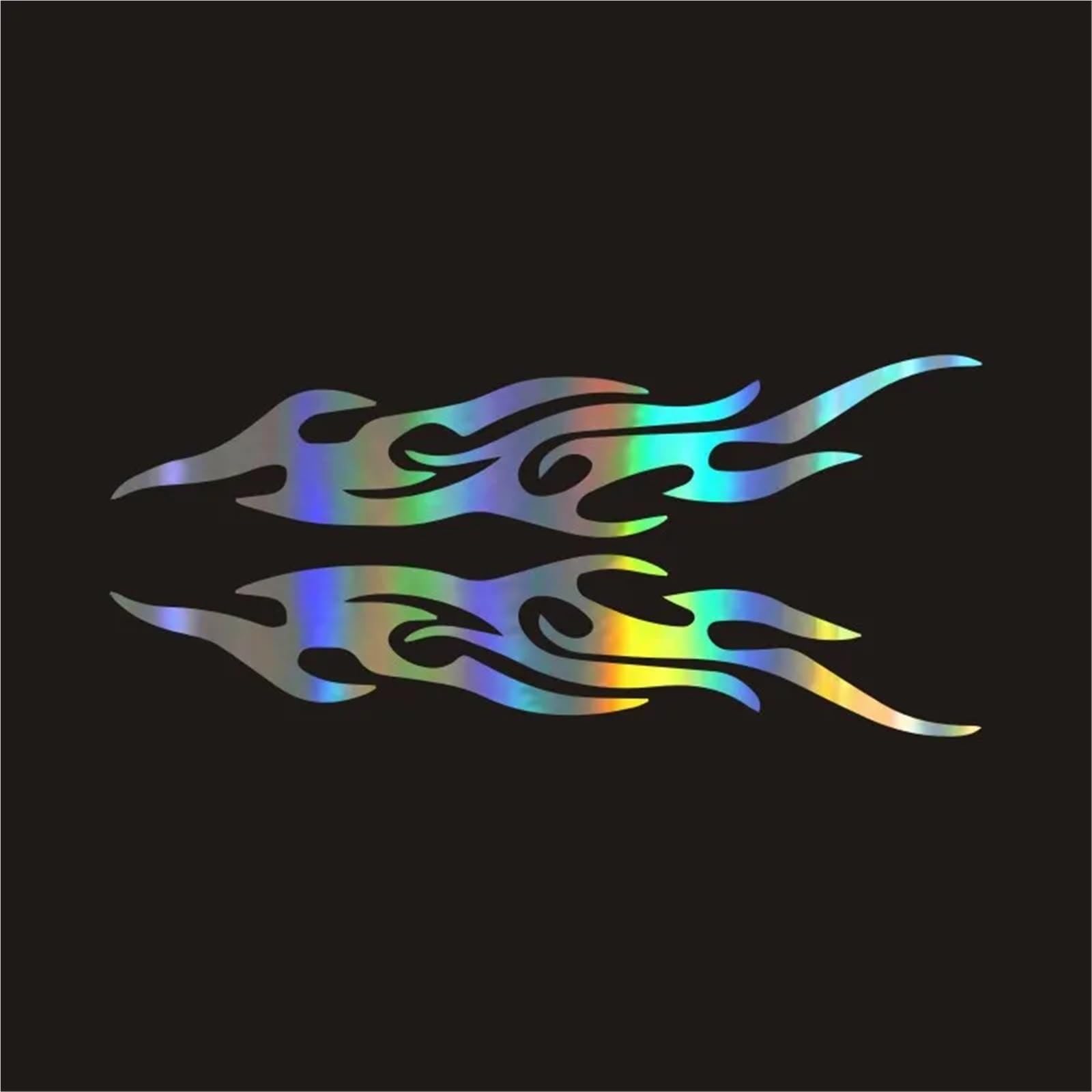 FGLFPXI Universal Decal Sticker Waterproof for Car Motorcycle Gas Tank Flame Sticker Kit Decals