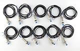 Eathtek Replacement LJ12A3-4-Z/BX Inductive Proximity Sensor Switch 3-Wire NPN DC6-36V(10 Pieces Per Set)