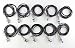Eathtek Replacement LJ12A3-4-Z/BX Inductive Proximity Sensor Switch 3-Wire NPN DC6-36V(10 Pieces Per Set)