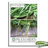 Blue Lake Bush Green Bean Seeds, 50+ Heirloom Seeds Per Packet, Non GMO Seeds, (Isla's Garden Seeds), Botanical Name: Phaseolus vulgaris