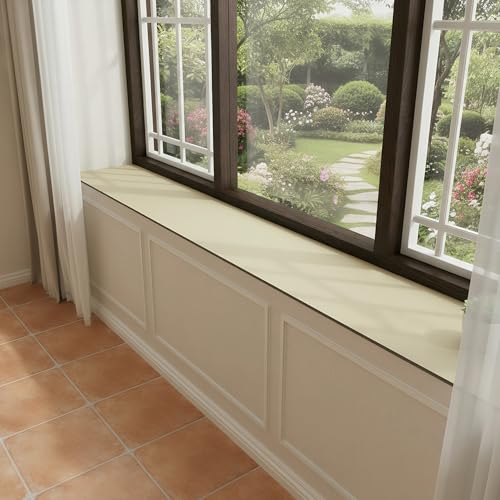 Acidea Diatomaceous Earth Mat for Windowsill 20x290cm Long Super Absorbent Rubber Backed Non-Slip Windowsill Protector Mats Quick Drying Easy to Clean Cuttable Absorbent Window Sill Cover