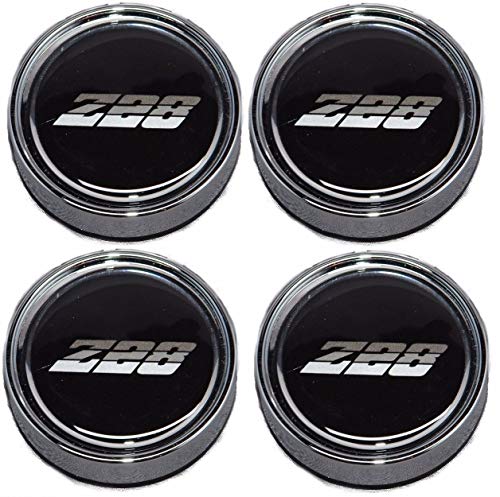 BB Auto Set of 4 New Aluminum Wheel Chrome Center Caps Replacement for 1980-1981 Chevrolet Camaro Z28