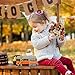 Jetec 4 Pcs Fall Turkey Table Decor Farmhouse Thanksgiving Wooden Signs Turkey Tiered Tray Decor Autumn Book Stack Bundle Sign Rustic Fall Decorations for Home Tabletop Centerpiece Shelf Mantel Indoor