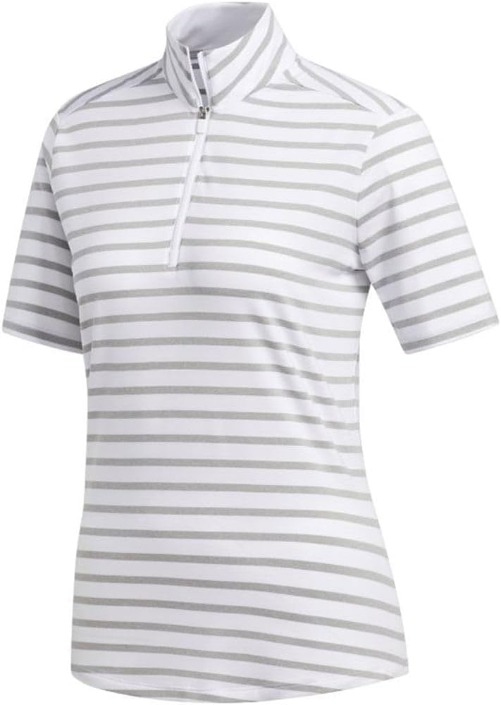 adidas Women's Ultimate Stripe Short Sleeve Polo
