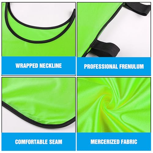 12 Stück Fußball Leibchen Für Erwachsene, Fussball Leibchen Erwachsene, Fußball Trainingsweste, Fussballtraining Leibchen, Leibchen Fußball Set, Trainingsleibchen Basketball, Westen Fürs Teamtraining
