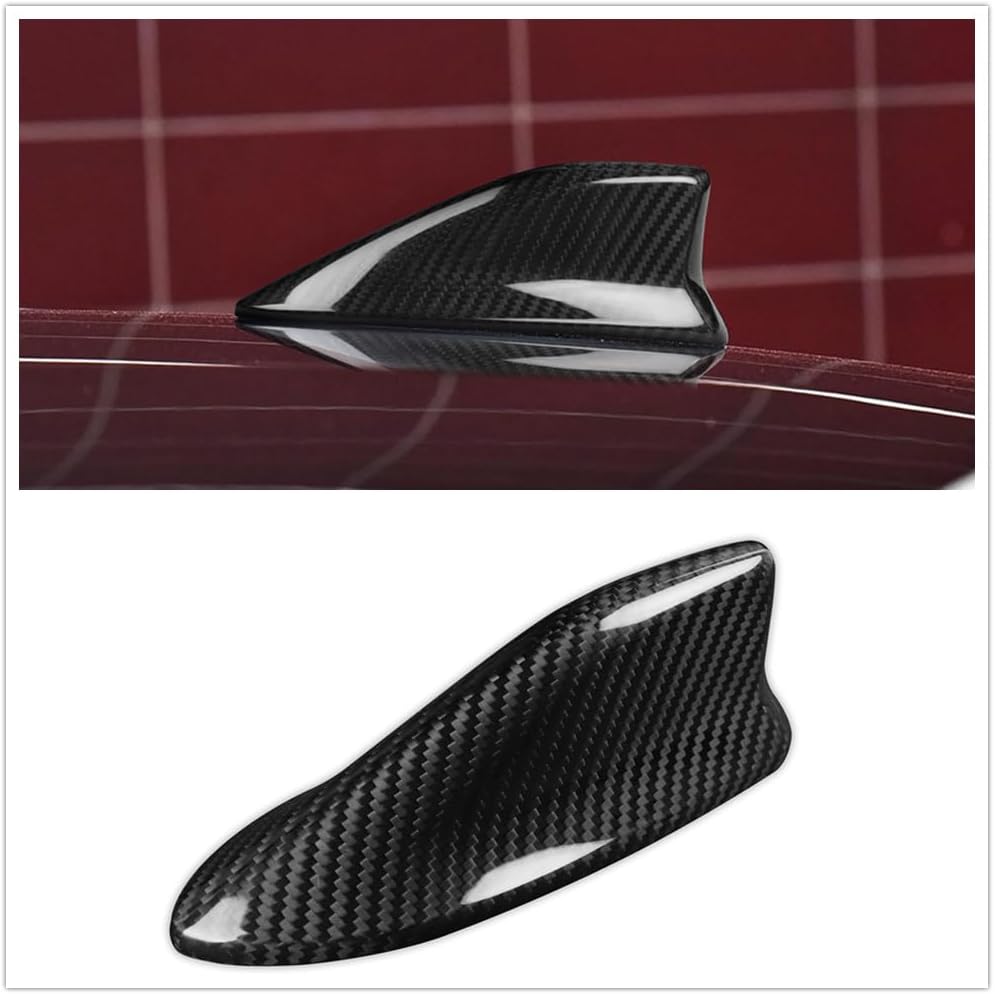 Shark Fin Roof Antenna Trim Cover for 13-20 BRZ 86 FT86 FRS Black Red Carbon Fiber