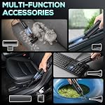 Cordless Car Vacuum, 21KPa Portable Handheld Car Vacuum Cleaner | Pre-filter & HEPA Filter System, 7800mAh Battery, Mini Vacuum with Multi Nozzles for Car, Home, Office, Pet Hair Cleaning
