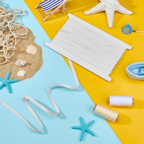 Bande élastique en caoutchouc de 13,7 m accessoire de natation blanc - 4