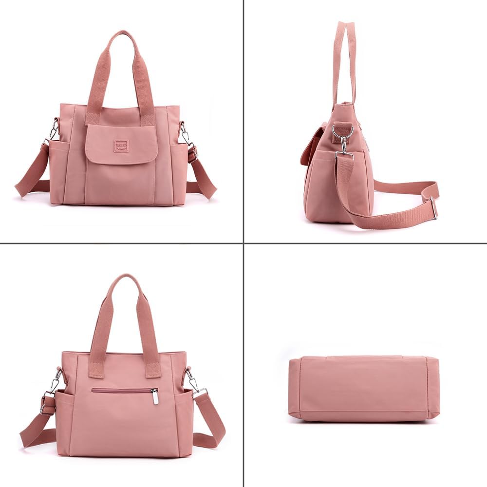 Women's Tote Purses Multi-pocket Shoulder Crossbody Bag Light Large Handbags for Work Travel Shopping - Image 7