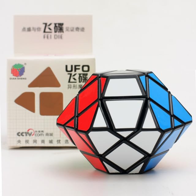 ТоуAE - Infinity Skewb UFO Mаɡiс Cube Profissional 3x3 Speed Puzzl Тоу 3×3 Special Hungarian Cubo Magico (UFO black)