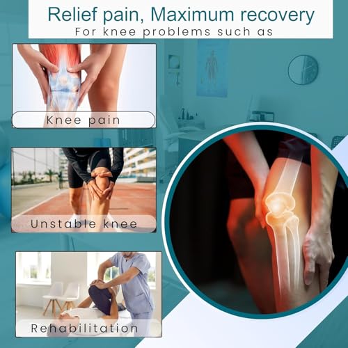 Image of Wonder Care Adjustable Wrap Knee Support Brace, Air Mesh Fabric Knee Brace Cap for Pain Relief, Sports, Arthritis, Running Protection [Black] (2, 3XL)
