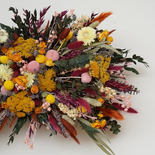 Adorno para boda con arco y flores secas decorativas miniatura 2