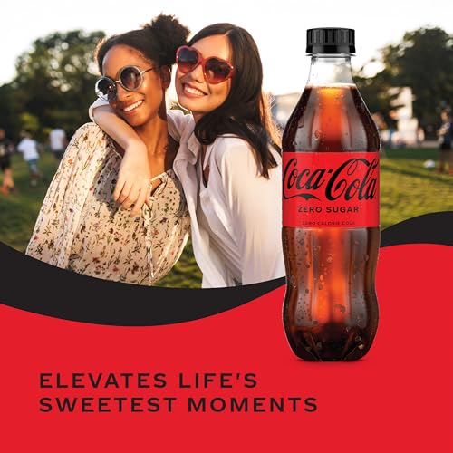 Image of Coca-Cola Zero Sugar Soda Soft Drink Bottles, 16.9 fl oz, 6 Pack