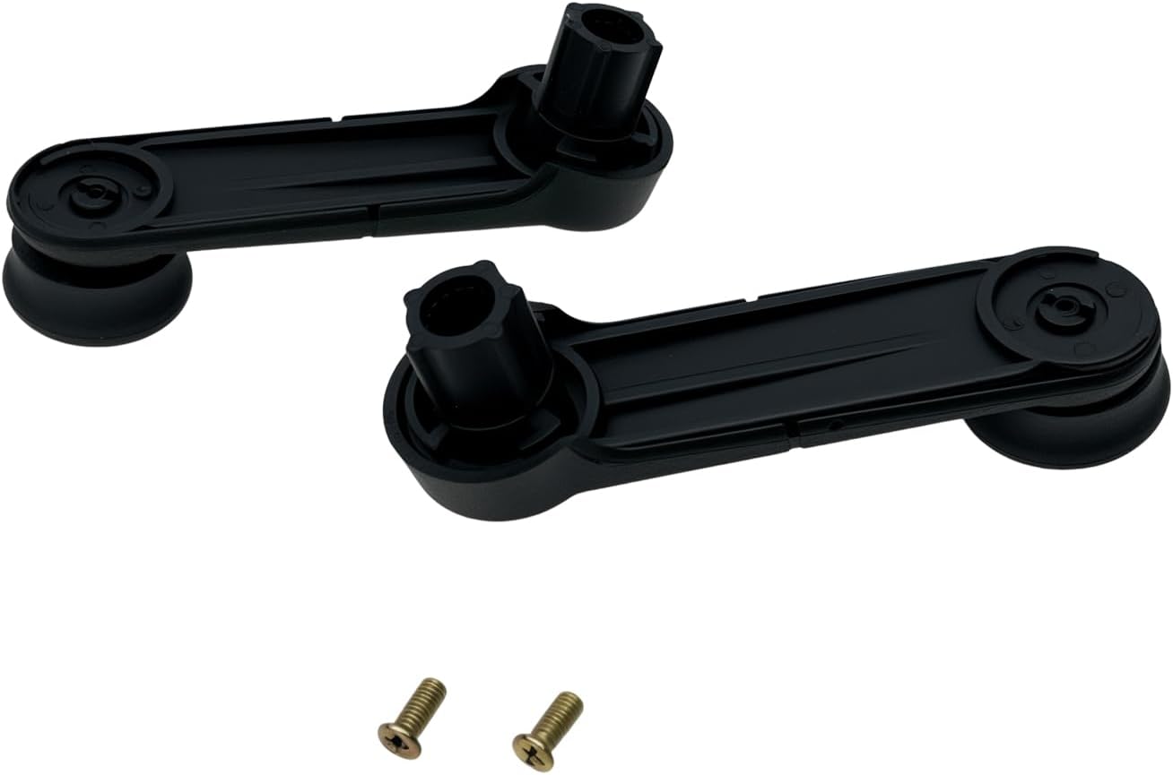 Manual Window Regulator Crank Handles Black F37Z-1023342-A Compatible with E-150 E-250 E-350 F-150 F-150 Heritage F-250 F-250 F-350 Ranger Windstar