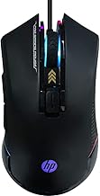 HP Wired Gaming Mouse LED RGB Backlit Adjustable 6200 DPI 6 Programmable Buttons Ergonomic USB Mice for Gamers