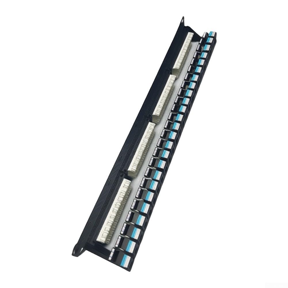 Patch Panel Cat6 a 24 porte,Montaggio su rack 1U,Rack di dati di
