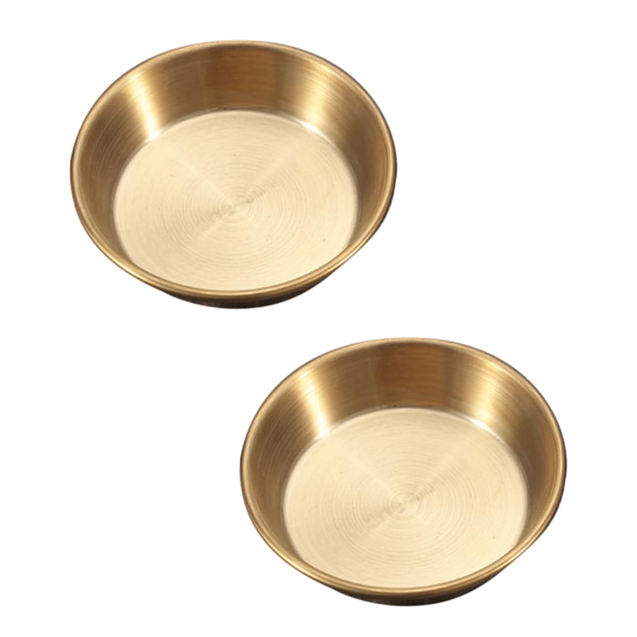 NAMOARLY 2pcs Dish Soy Sauce Bowls Dipping Bowl Sauce Container Ramekins Cup Mini Condiments Seasoning Small Serving Bowls Ramekins Sauce Cups Small Condiment Bowls Stainless Steel Golden