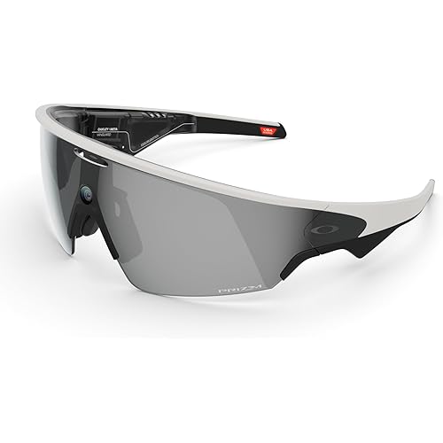 Oakley | Meta Vanguard with Meta AI, Audio, Photo, Video Compatibility - White, Prizm™ Black