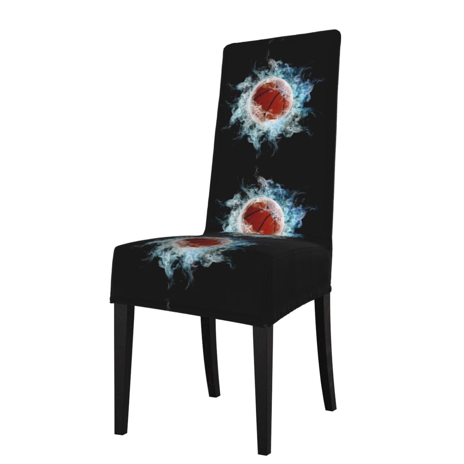 LKYMOH Abstract Basketball, Chair Covers Stretch Chair Slipcovers for Dining Room, for Party Pet Protection Universal Fit Soft Polyester