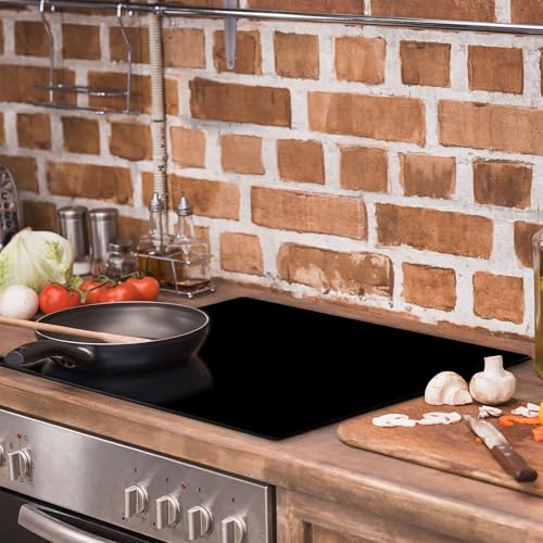 Miniatura 3 de Darhaus Placa Protectora De Vitrocerámica 60x52 Cm 1 Pieza Cocina Eléctrica Universal Para Inducción Protección Contra Salpicaduras Tabla De Cortar De Vidrio Templado Como Decoración Negro
