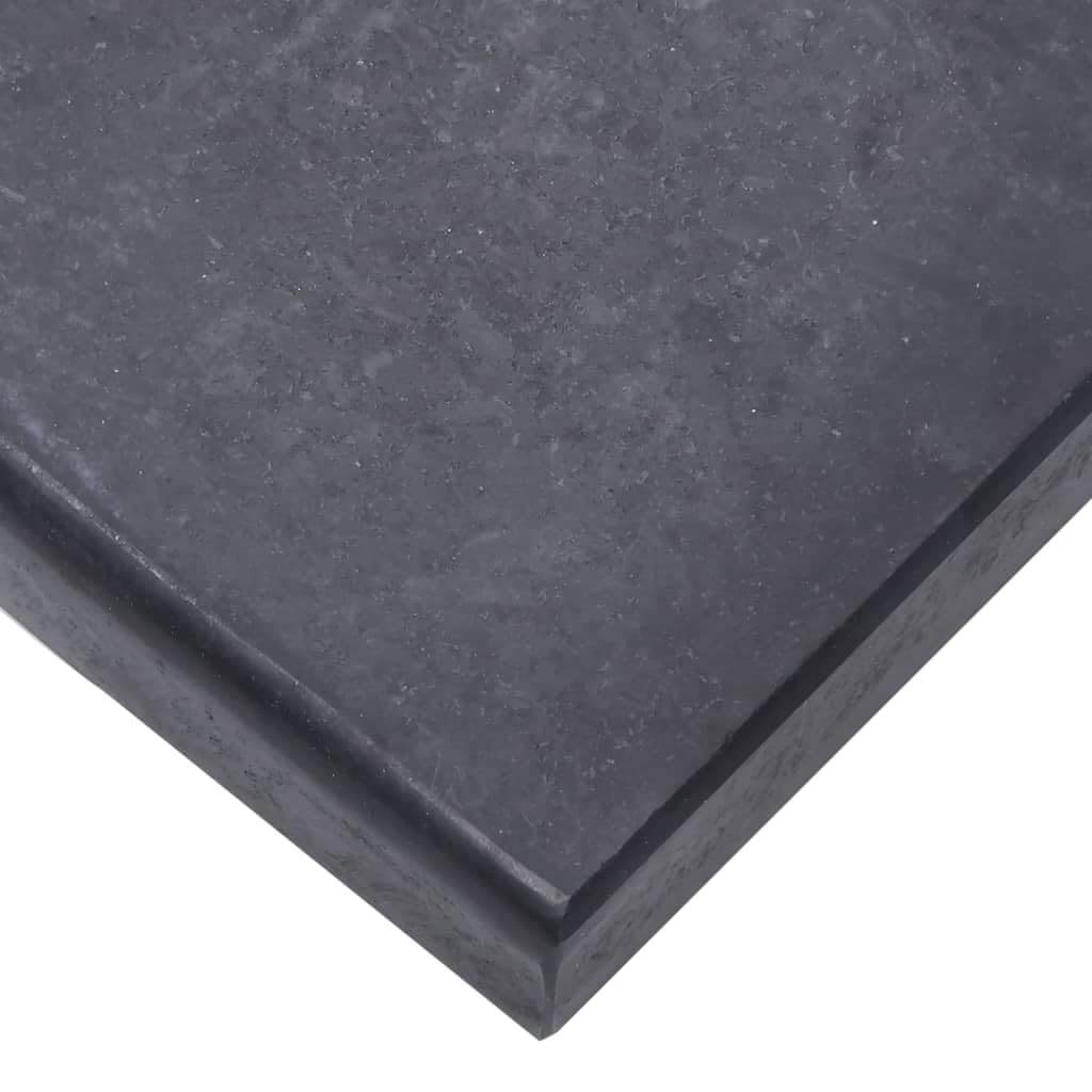 vidaXL Socle de Parasol Noir 40x28x4 cm Granite
