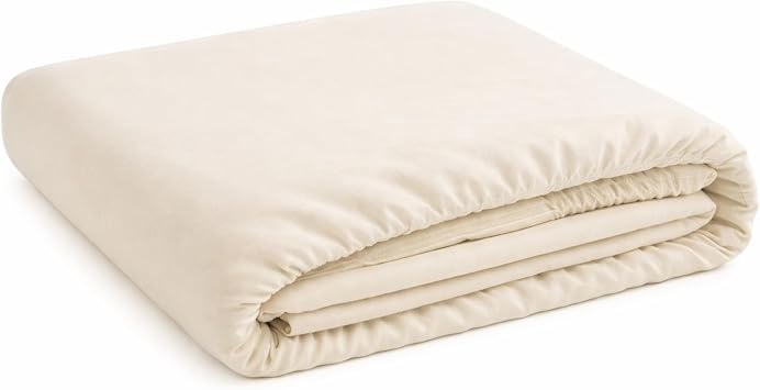 ORGANIC TEXTILES Organic Cotton Fitted Sheets for Babies Standard Crib 28x52, Ivory 550 Thread Count, GOTS Certified, Breathable and Comfortable, Luxurious Soft Feel, Machine Washable