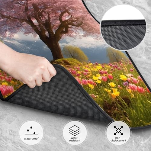 Tapis de sol de voiture robuste ajustement universel décor floral élégant