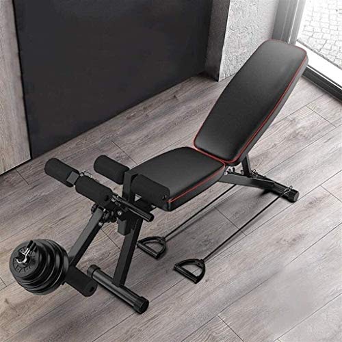 Kwee Adjustable Weight Bench Workout Bench, Foldable Sit-Up Abdominal Back Extension Strength Training Bench Roman Chair Preacher Curl #TOP1