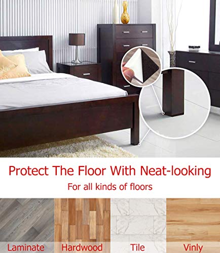 Non Slip Furniture Pads -36pcs(2+3+4)” Furniture Grippers, Non Skid for Furniture Legs,Self Adhesive Rubber Feet Furniture Feet,Anti Slide Furniture Hardwood Floor Protector for Keep Couch Stoppers