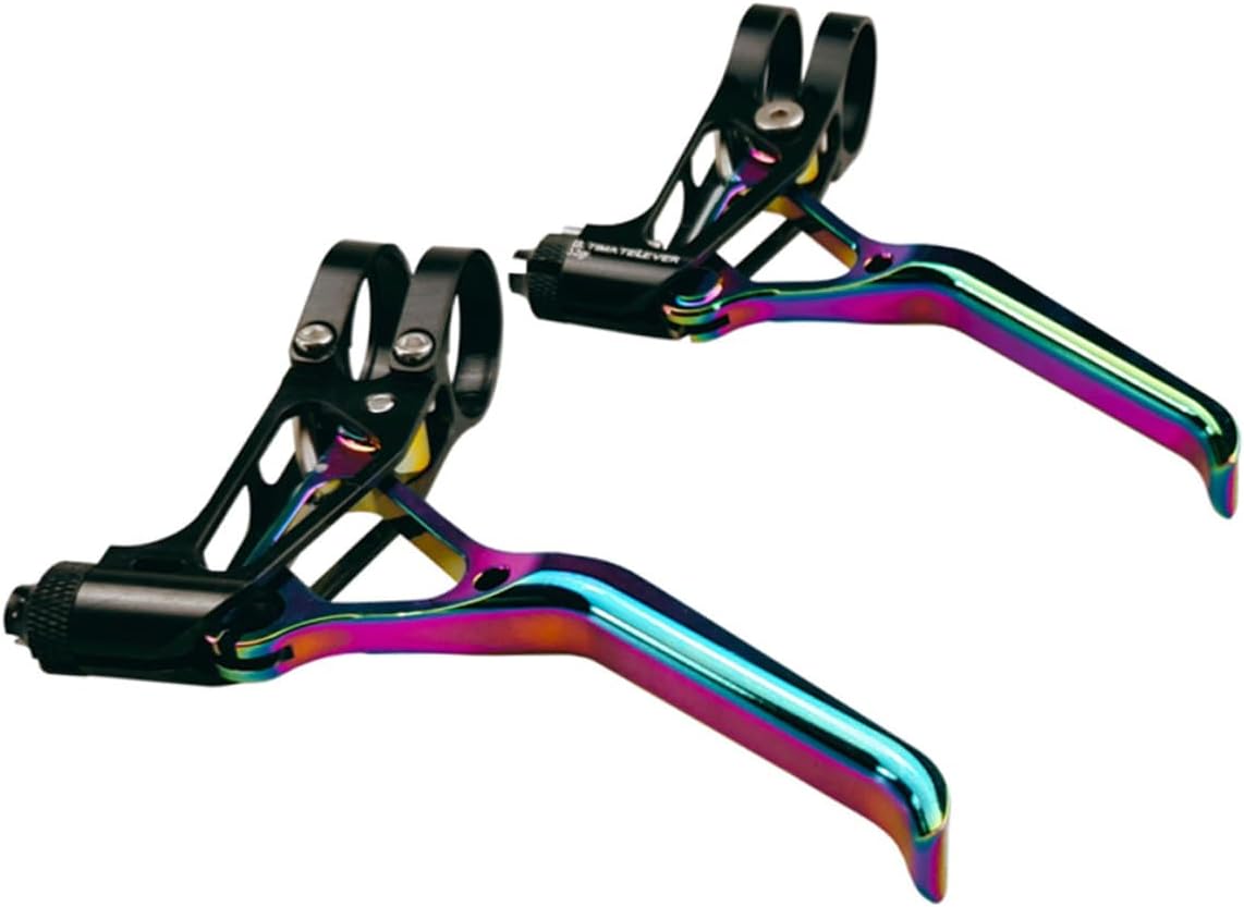 Aluminum Alloy V-Shaped Brake Levers for Road Bike Lightweight Hollow Cycling Brake Handles Bike Accessory for Outdoor Riding