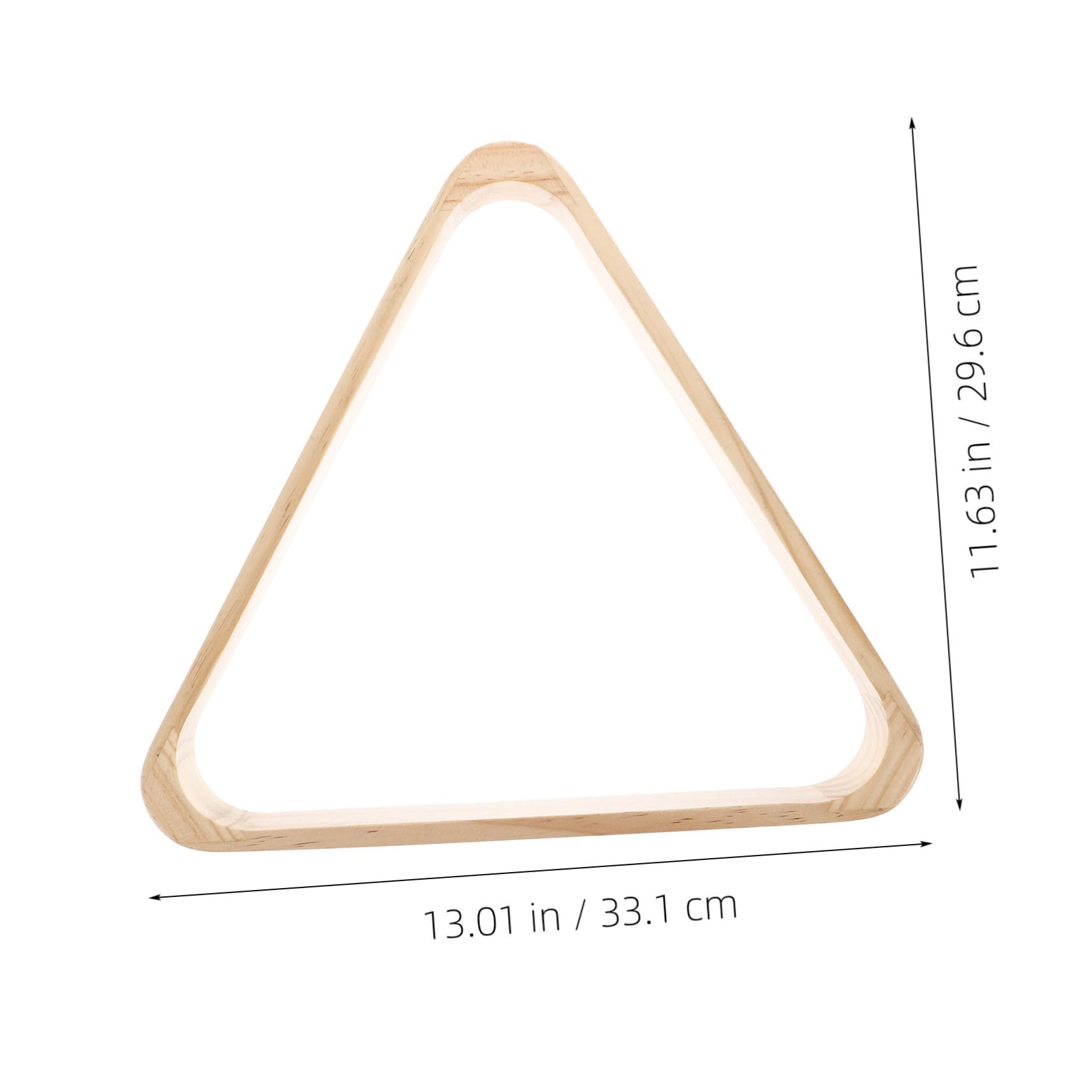 VICASKY Wall Mount Billiard Balls Rack Light Yellow Hardwood Ball Triangle Holder for Cues Sticks Storage Versatile Pool Table Accessory for Easy Installation Modern Aesthetic
