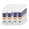 Aquaboon 5 Micron 10 x 2.5 House Water Filters Cartridges, Set of 20 | Sediment & Carbon Filter Replacements Compatible with WHKF-WHWC, P5, WHKF-GD05