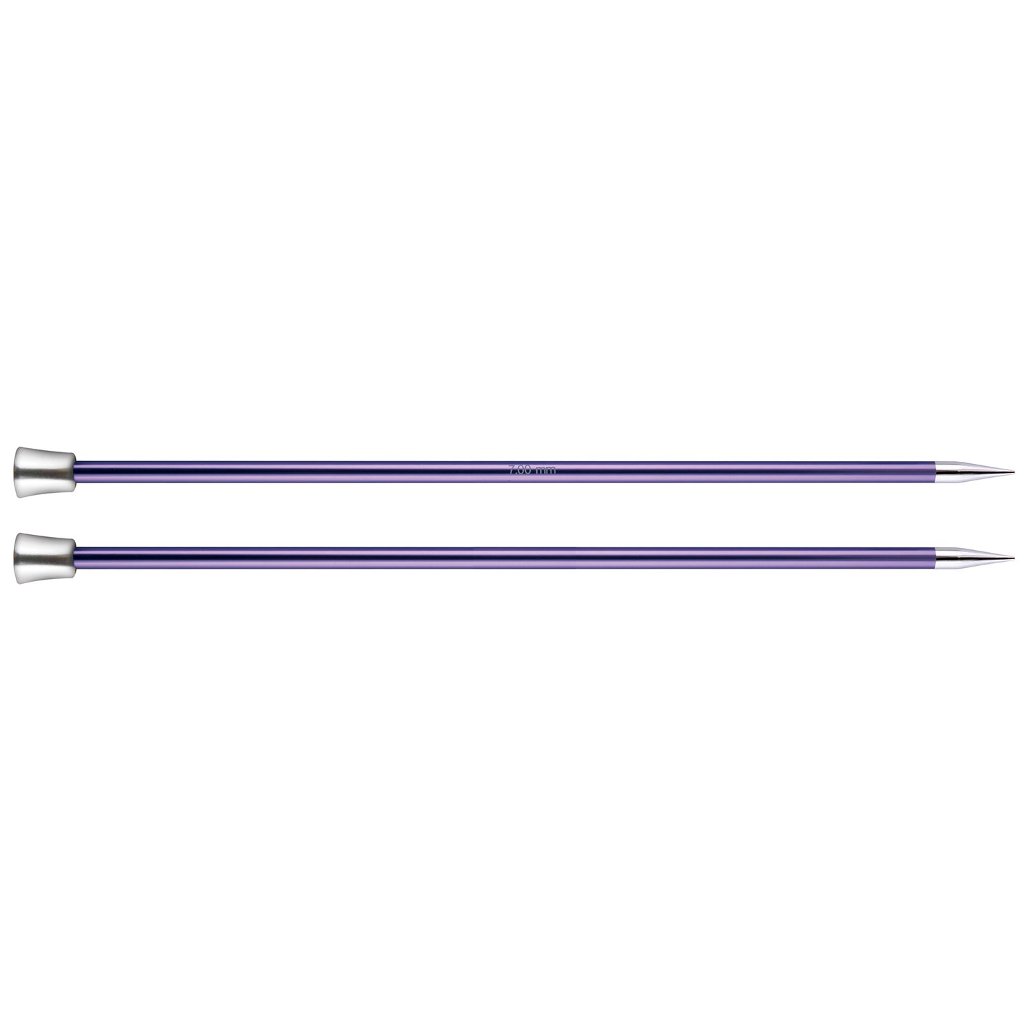 KnitPro KP47245 Zing: Knitting Pins: Single Ended: 25cm x 7.00mm, Aluminium, Multi-Colour