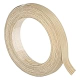 QUARKZMAN 19mm x 8m (BxL) Furnierkantband Vorgeleimtes Flexibles White Oak Kantenband Bügelfolie Mit Heißschmelzkleber Holzband Für Schrankreparatur Und Möbelrestaurierung