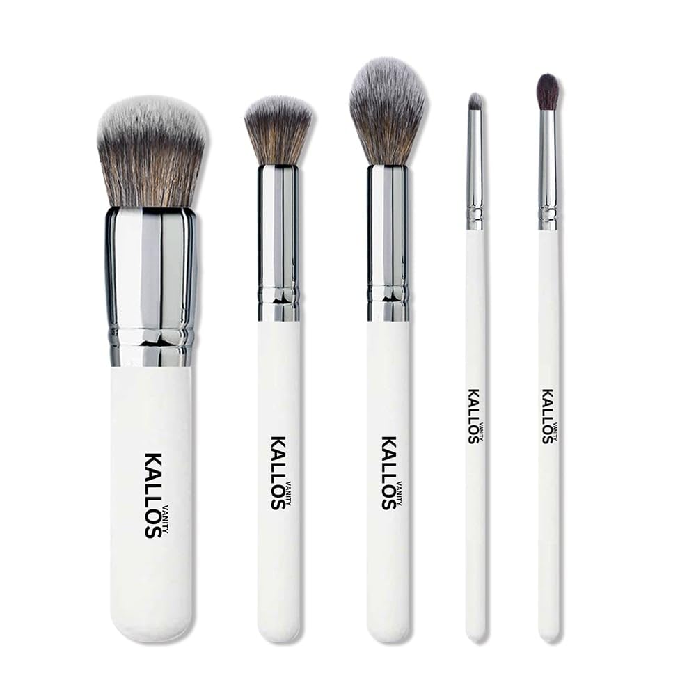 Kallos Vanity Real ProMasters 5-Piece Makeup Brush Set: Elevate Your Beauty Routine