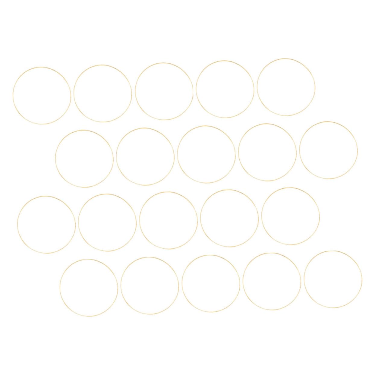 Anillos de hierro resistentes SEWACC de 10 piezas para tejer macramé 8