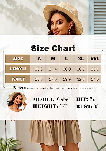 Womens V Neck Crisscross Backless Dresses Tie Back Sleeveless Ruffle Hem Flowy Swing A-Line Vintage Summer Mini Dress Black