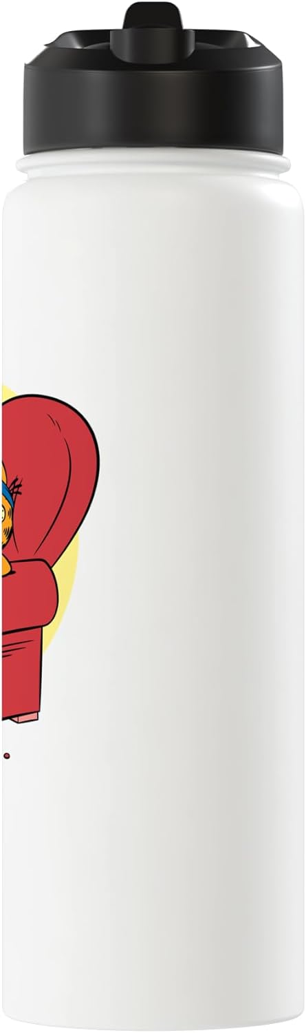 Garfield Classic No Pain No Gain Recliner Lasagna Stainless Steel Insulated Water Bottle